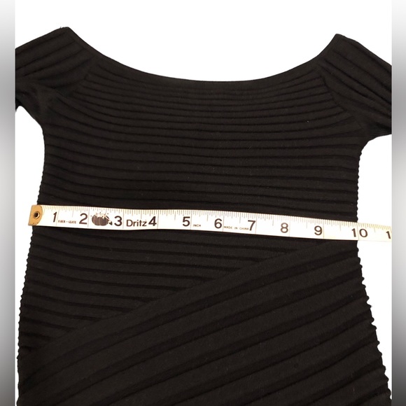 Marciano half Sleeve Mini Stretch Dress - Black - Picture 4 of 6